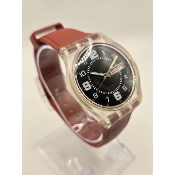 Swatch Jelly In Jelly Ruby Touch Watch SUJK701. New Battery. - Picture 3 of 7